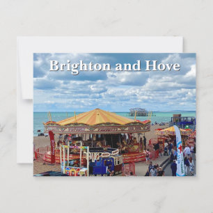 Cartão Postal Brighton e Hove Seafront Promenade