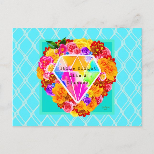 Cartão Postal Brilhante Como Um Diamante (Frente)