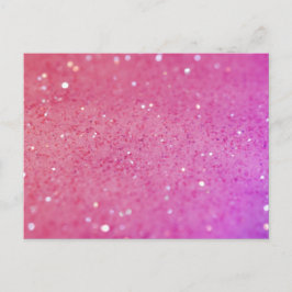 Cartão Postal Brilhante Rosa Quente - Brilhante, Brilhante