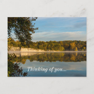 Cartão Postal Brilho Da Manhã Do Outono