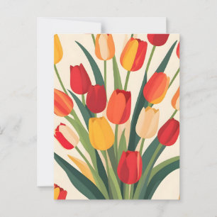 Cartão Postal Brilho da Tulip