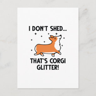 Cartão Postal Brilho de Corgi