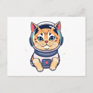 Cartão Postal Brincadeira de Gato Cósmico