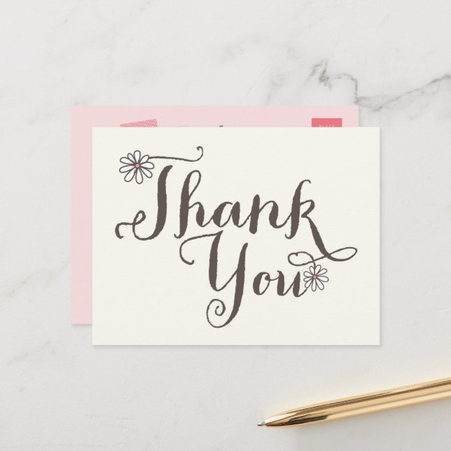 Cartão Postal Brincadeiras da Daisie, Aniversário, Obrigado (Frente/Verso In Situ)