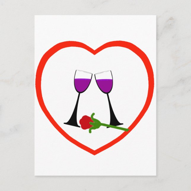 Cartão Postal Brinde ao Amor (Frente)