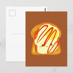 Cartão Postal Brinde Avocado Com Ovo E Tomate