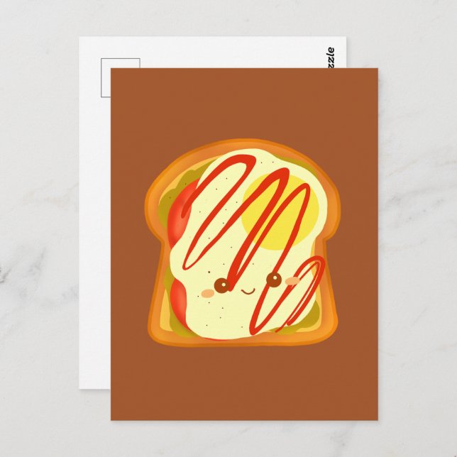 Cartão Postal Brinde Avocado Com Ovo E Tomate (Frente/Verso)