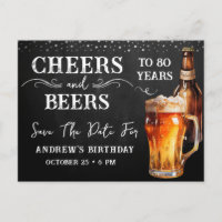 Brindes aos Cervejas Salve a Data de Aniversário C