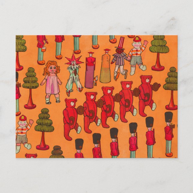 Cartão Postal Brinquedos de Natal Brincadeiras (Frente)