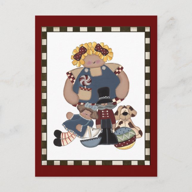 Cartão Postal Brinquedos de tempo de reprodução (Frente)