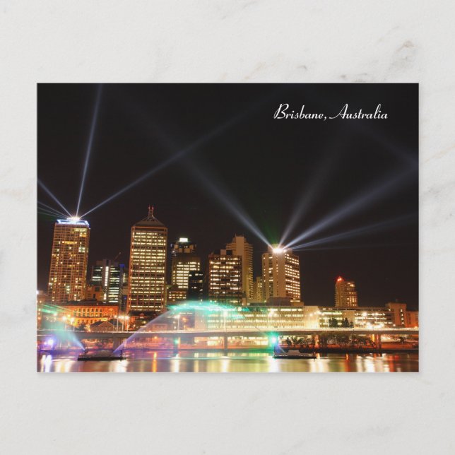 Cartão Postal Brisbane Festival Austrália, Cartão-postal (Frente)