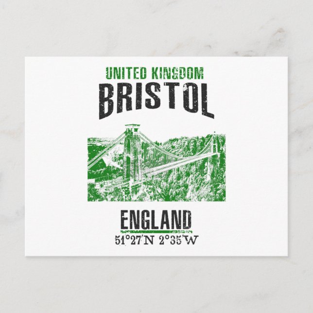 Cartão Postal Bristol (Frente)