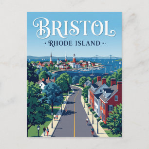 Cartão Postal Bristol Rhode Island