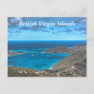 Cartão postal britânico das Ilhas Virgens