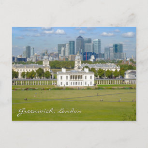 Cartão postal britânico Greenwich London