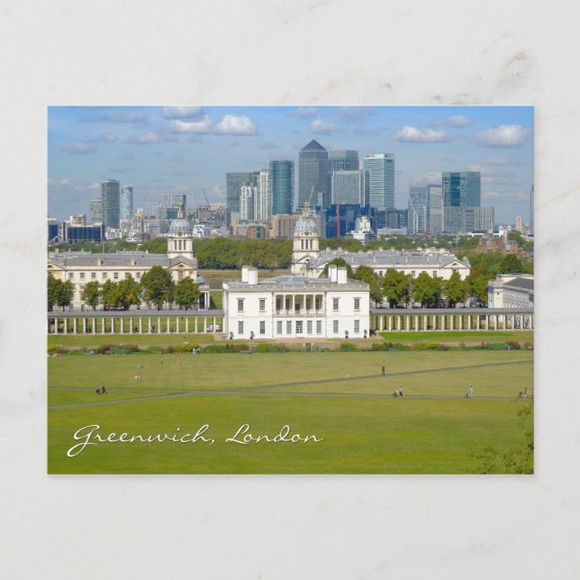 Cartão postal britânico Greenwich London (Frente)