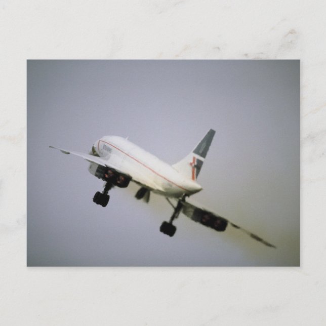 Cartão Postal British Airways Concorde (Frente)