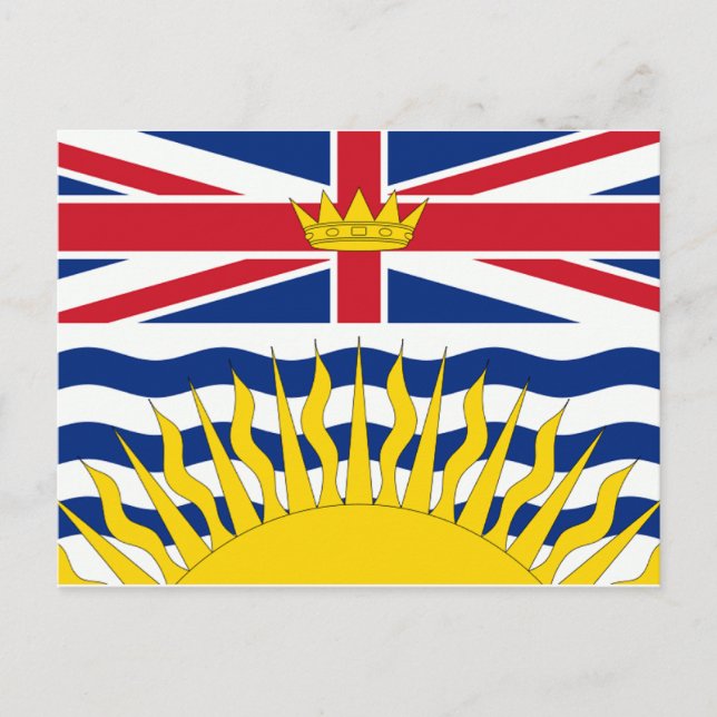 Cartão Postal British Columbia Flag (Frente)