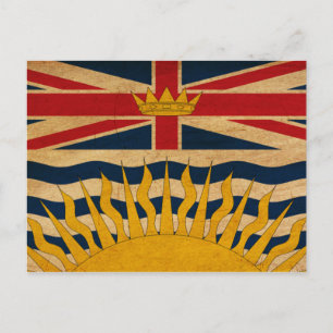 Cartão Postal British Columbia Flag