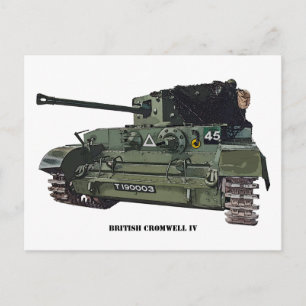 Cartão Postal British Cromwell IV Tank