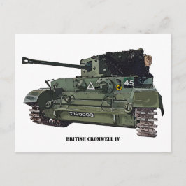 Cartão Postal British Cromwell IV Tank