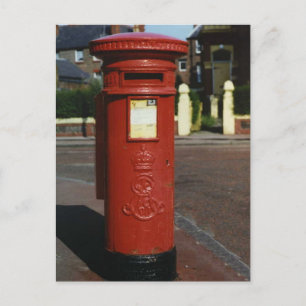 Cartão Postal British Edward VII Pillar Box
