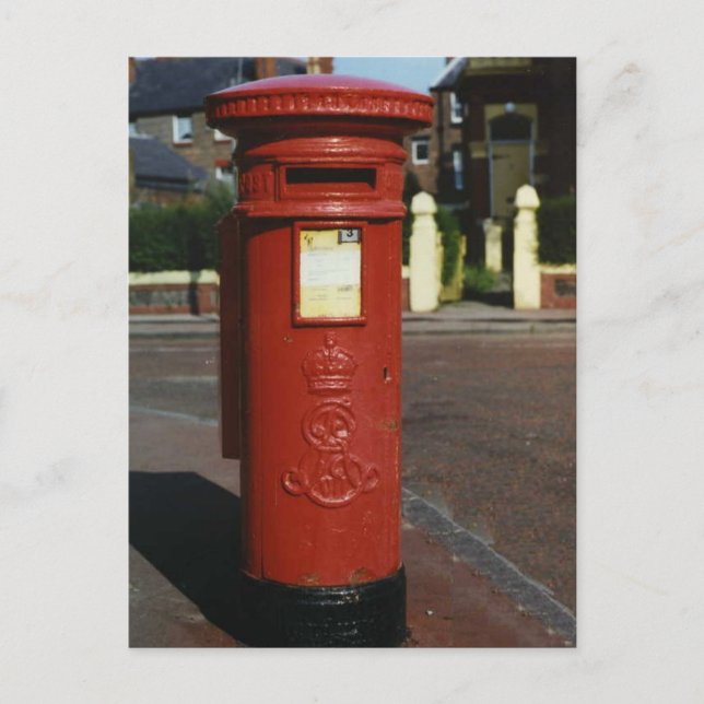 Cartão Postal British Edward VII Pillar Box (Frente)