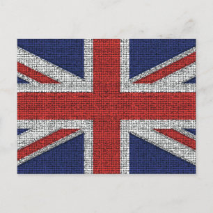 Cartão Postal British Flag Tattered