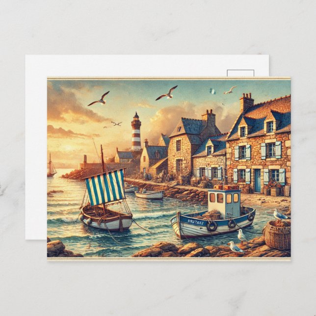 Cartão Postal Brittany, França postais (Frente/Verso)