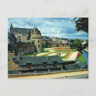 Cartão Postal Brittany, Vannes Castle,