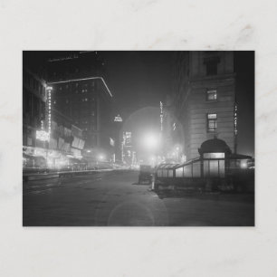 Cartão Postal Broadway at Night, 1910