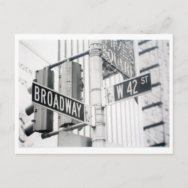 Cartão Postal Broadway Postcards (Frente)