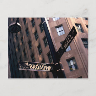 Cartão Postal Broadway/Wallstreet