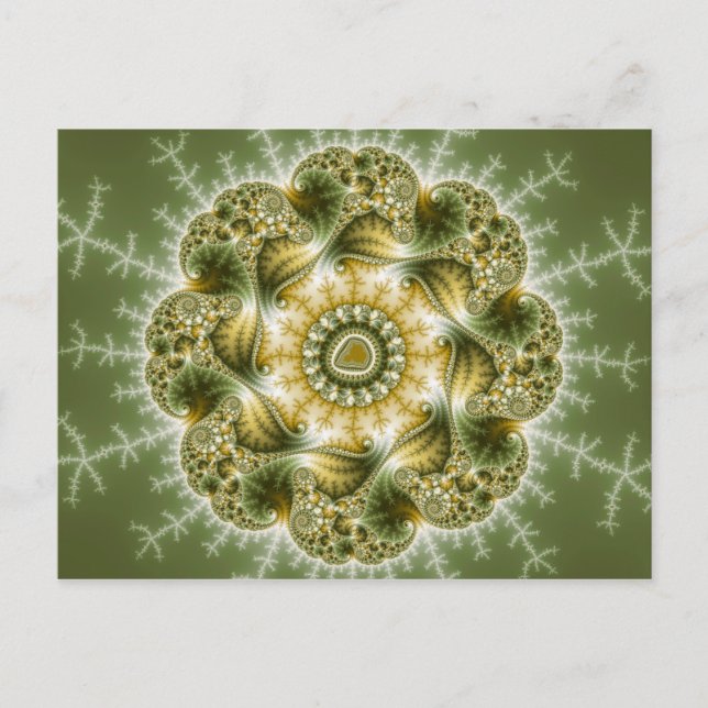 Cartão Postal Broccolator - Arte Fractal (Frente)