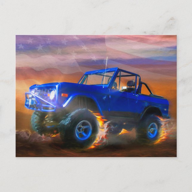 Cartão Postal Bronco 4X4 "OFF ROAD RAGER" (Frente)