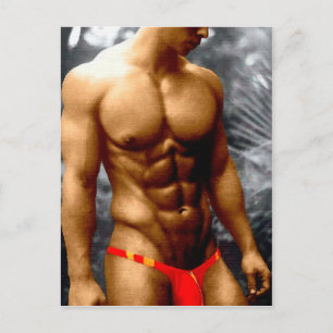 Cartão Postal Bronzed Hunk