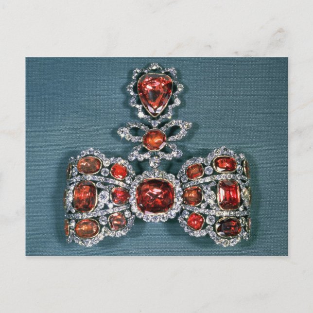 Cartão Postal Brooch de arco com brilho (Frente)