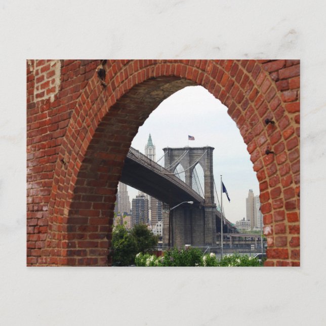 Cartão postal Brooklyn Bridge Brick Arch (Frente)
