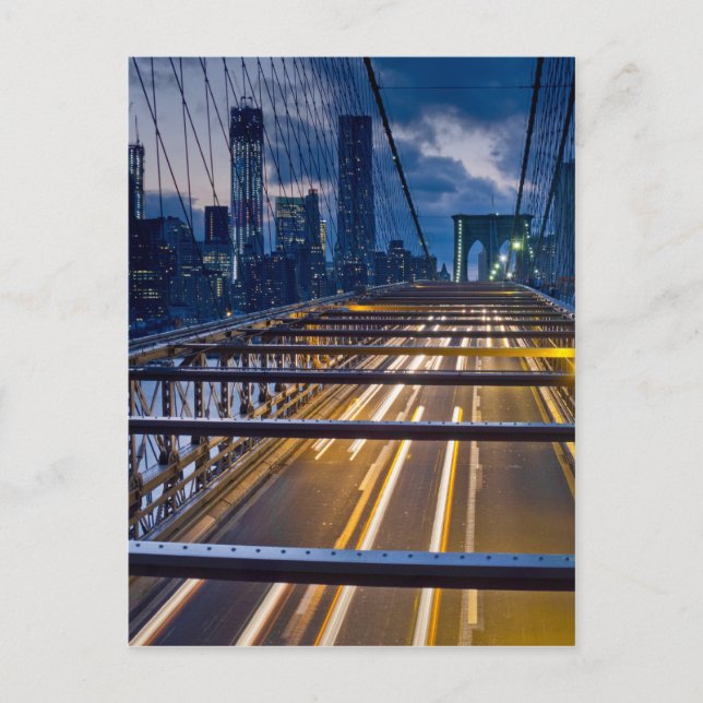 Cartão Postal Brooklyn Bridge Lights (Frente)