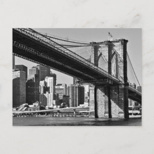 Cartão Postal Brooklyn Bridge Nova Iorque