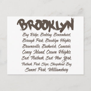 Cartão Postal Brooklyn Hoods
