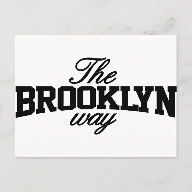 Cartão Postal Brooklyn personalizável (Frente)