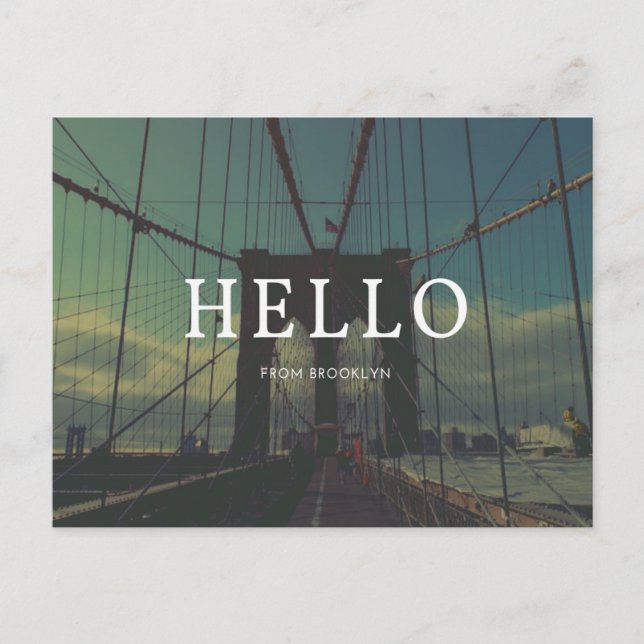 Cartão Postal Brooklyn Vintage (Frente)
