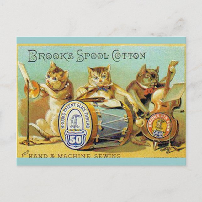 Cartão Postal Brooks Spool Cotton (Frente)