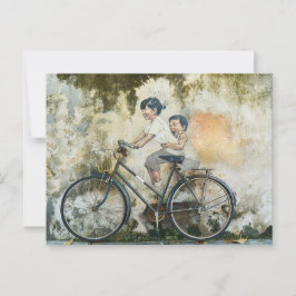 Cartão Postal Brothers Bicycle
