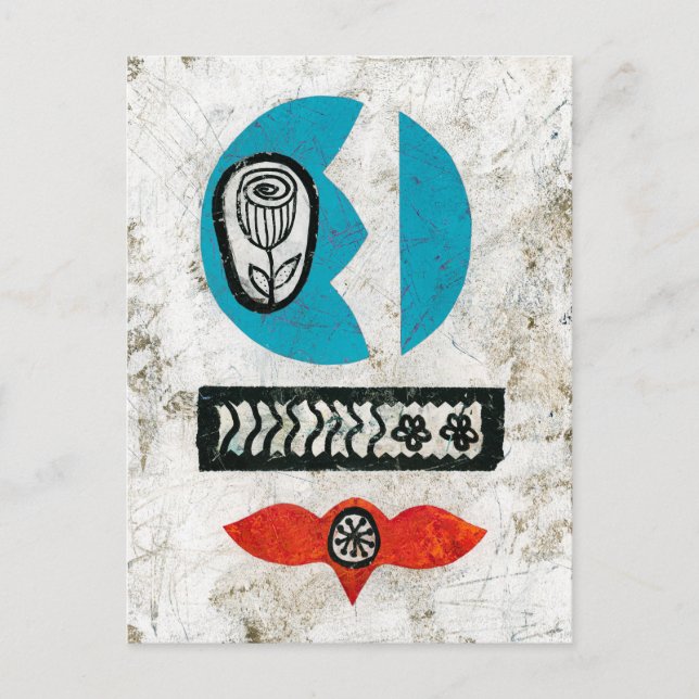 Cartão postal Brought You A Flower (Frente)