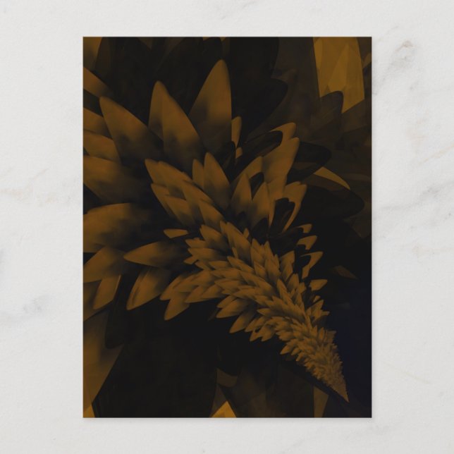 Cartão Postal Brown and Black Bloom (Frente)