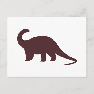 Cartão Postal Brown Dinosaur