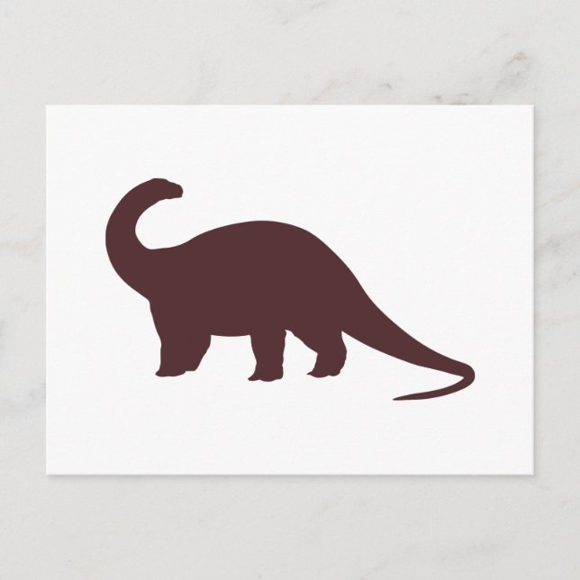 Cartão Postal Brown Dinosaur (Frente)