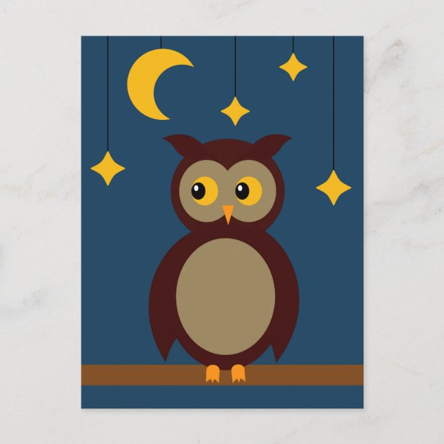 Cartão Postal Brown Owl (Frente)